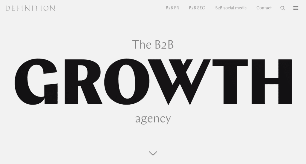 Definition Agency Homepage