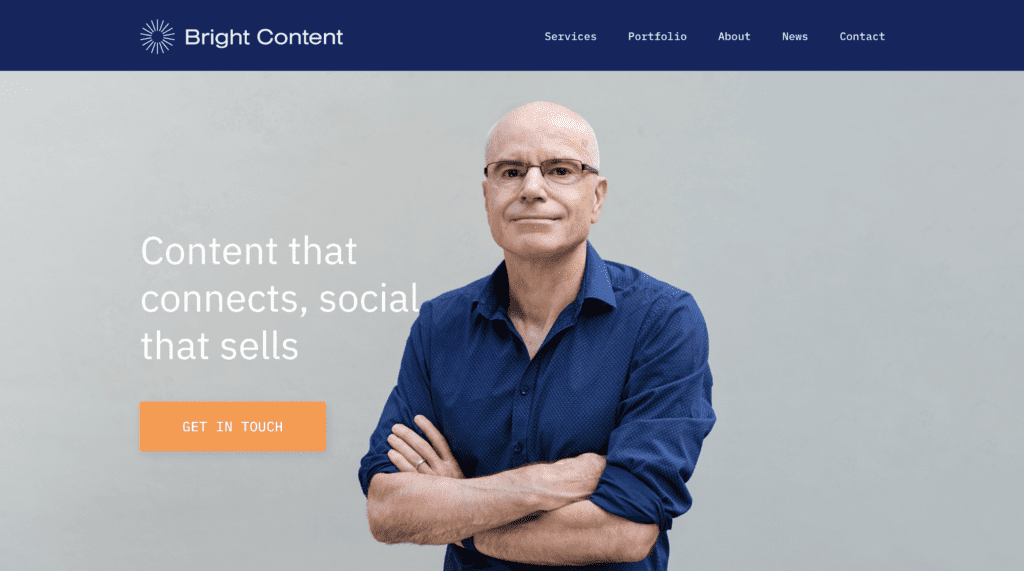 Bright Content Homepage